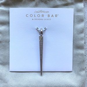 Kendra Scott Large Spike Charm in Silver